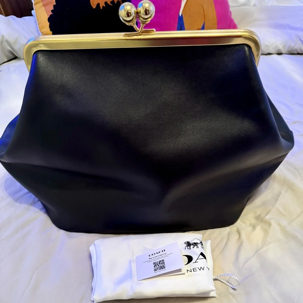 Coach Oversized Kisslock Bag - Picture 2 of 9